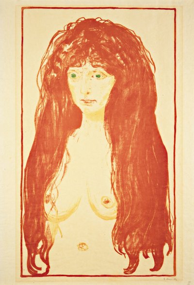 The Sin (Nude) by Edvard Munch